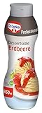 Dr. Oetker Professional, Dessertsoße Erdbeere, Ohne Kochen, Soße in 850 ml Packung, 1-39-252371