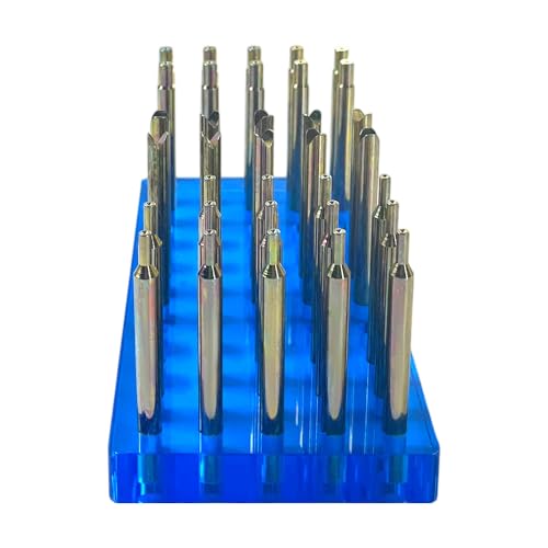 Image of SNYFT High Precision Gemstone Faceting DOP Sticks Set, 34PCS 6MM Carbon Steel Dopsticks with Storage Box, Replacement for Gem Grinding Polishing Tool