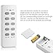 BESTTEN Wireless Remote Control Outlet Set (4 Outlets, 2 Remotes) with 110 Feet Range, Home Automation Set, ETL Listed, White