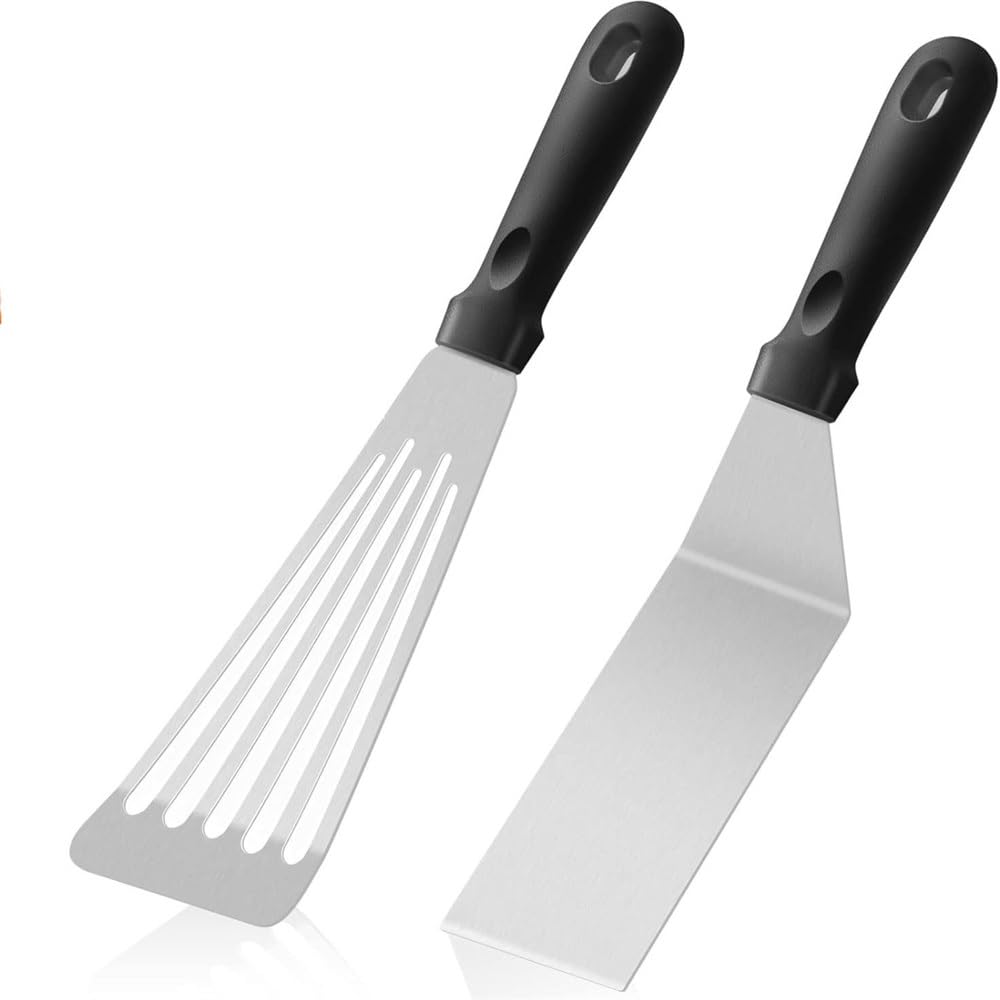 Espátula para barbacoa y horno ideal para preparar comidas familiares al aire libre, juego de 2