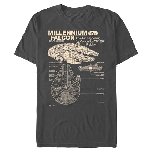 Star Wars Homme t-shirt charbon taille S 22strw00885a-018