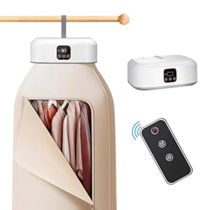 Portable Clothes Dryer，Mini Laundry Dryers with Remote Control, Small Compact Foldable Electric Drying Machine with Dry Bag for Travel,RV, Home,Apartment