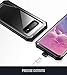 Poetic Galaxy S10 Plus Rugged Clear Case, Full-Body Hybrid Bumper Cover, Support Wireless Charging, Without Built-in-Screen Protector, Guardian Series, Case for Samsung Galaxy S10 Plus 2019, Black