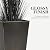 Worth Garden 28" Large Metal Glazed Planter Set of 2, Luxurious Glossy Finish Black Tall Square Tapered Steel Plant Pots, Decor Flower Pot Indoor & Outdoor, Drainage Hole & Dual-Purpose Plant Saucer