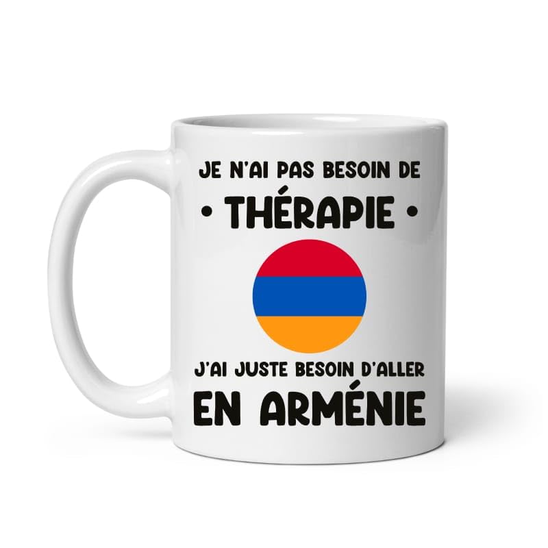 MugSmile Mug Arménie thérapie drôle vacances départ voyage Tasse Arménie