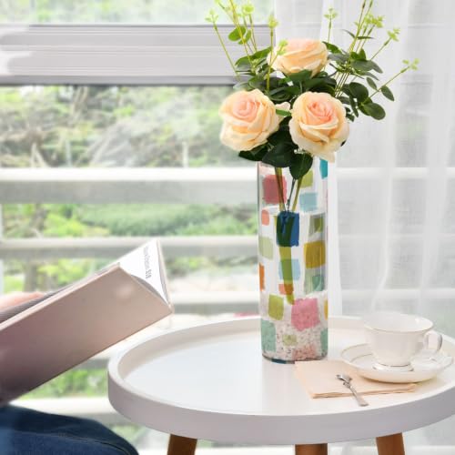 Jarrón plástico colorido moderno para ramo de flores de salón 7
