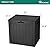 YITAHOME 31 Gallon Outdoor Storage Deck Box, Waterproof Resin Package Delivery and Storage Box with Lockable Lid for Patio Furniture Cushions, Pool Accessories, Garden Tools, Black