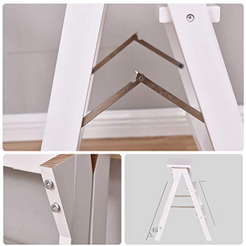 Taburete silla de madera maciza estilo escalera de dos peldaños做工精细 42x48x64cm 8