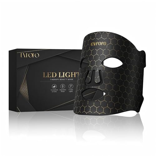 EVFOFO Led Face Mask Light Therapy, Red Light Therapy...