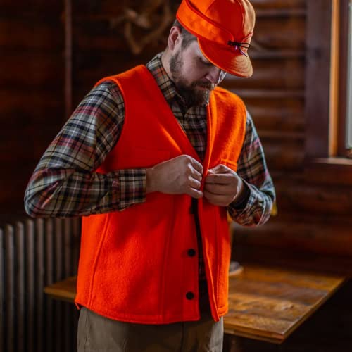 Image of Stormy Kromer The Button Vest, 100% Virgin Wool, 5 Pockets, 4-Button Front, Unlined, Vintage Look, Cut and Sewn in the USA