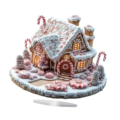 Perfeclan Weihnachtshäuser, Ornament, Lebkuchenhaus, Sammlerstück,...