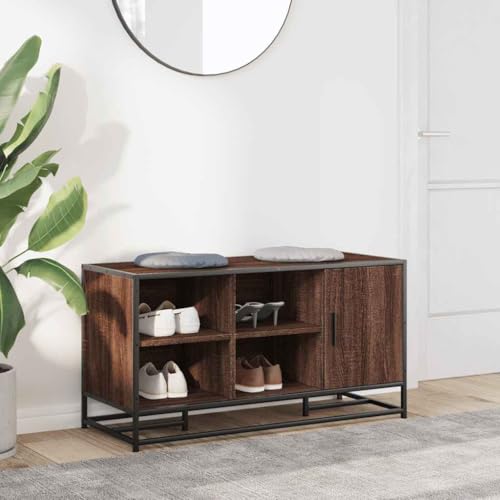 Banc à chaussures pour couloir accueillant et salon chaleureux en chêne