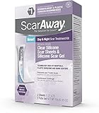 ScarAway Clear Medical-Grade Silicone Scar Sheets and 100 Percent Medical-Grade Silicone Scar Gel, 2 Count