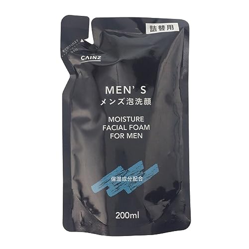 カインズ(CAINZ) メンズ 泡洗顔 200ml 詰替用 泡タイプ 保湿成分配合 シェービングフォーム 洗顔フォーム 男性 つめかえ 詰め替え 泡洗顔料