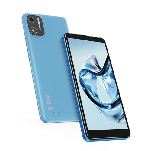 XGODY Handy Ohne Vertrag X32, 5,5 Zoll Günstig Smartphone 2GB+16GB 128GB Erweiterbar Octa-Core Android 14 Handy, 4G Dual SIM Dual Standby, 8MP+5MP Kamera, 2850mAh Face ID GPS (Blau)