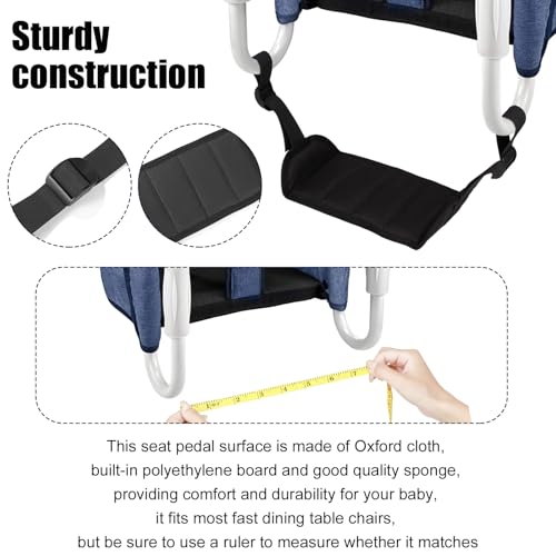 Image of Adjustable Baby Footrest for Inglesina Fast Table Chair - Toddler Footrest Compatible with Hook-On Table Chair