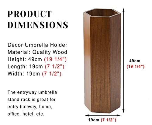Solution de rangement intérieure pour parapluies les jours de pluie en chêne - 6