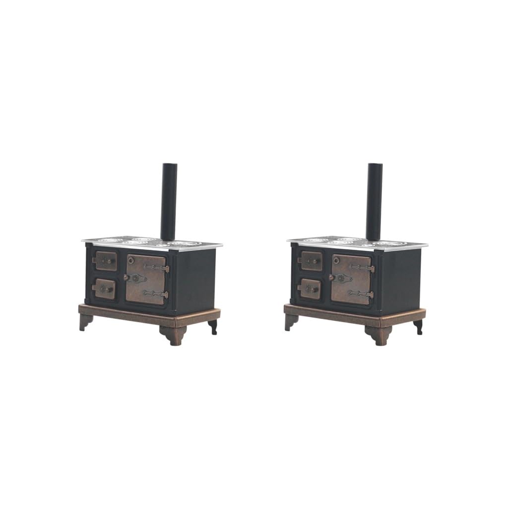 2 set di accessori decorativi per casa delle bambole in miniatura per la decorazione della casa delle bambole in bronzo