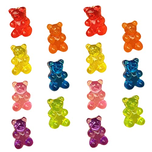 Boucles d'oreilles ours colorées POPETPOP (7 paires) puces légères pour femme