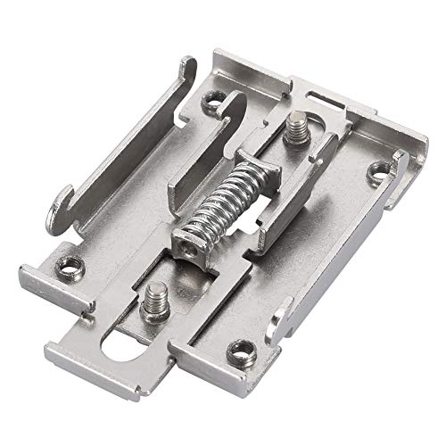 1Pcs 35Mm Din Rail Fixed, Teltonika Din Rail Kit Din Rail Mounting Bracket Solid State Relay Clip Clamp With 2 Mounting Screws