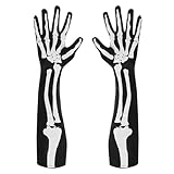Widmann 01089 Guantes Esqueleto, Womens, One size
