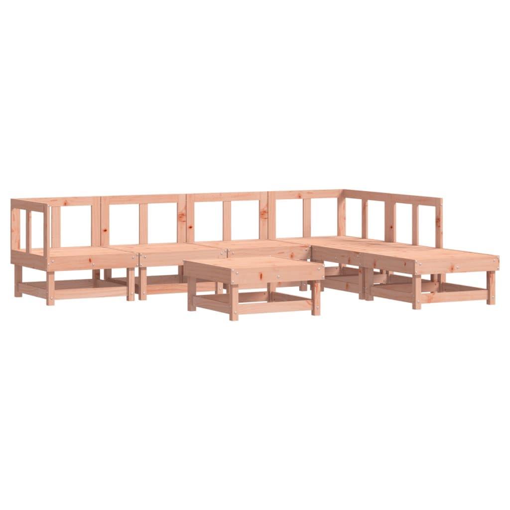 Meubles de patio pour terrasse chaleureuse en bois rustique douglas