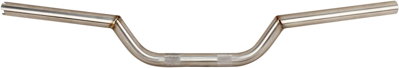 POWER JAMES 100% Stainless Steel 3.0" Tall, Straight Short Low Profile, Handmade Handlebar Drag Bar Fits for Harley Davidson Softail Dyna FLS, FXD, with 1.0" clamping area