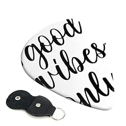 Good Vibes Only Lot de 6 médiators pour guitare acoustique, guitare électrique, basse, ukulélé – fins, moyens et épais. - Les Beatles, Paul McCartney, John Lennon, RIngo Starr, George Harrison