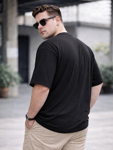 Image of Veirdo Men's Cotton Half Sleeve Plus Size Printed T-Shirts with NY & USA Designs, Stylish Comfortable & Durable Tees, Available in 2XL to 5XL Sizes