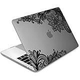 Dongke Case for New MacBook Pro 13 2018 2017 & 2016 Release,Stylish Lace Design for Lady Frosted Cover for Apple MacBook Pro 13.3 inch with /without Multi-Touch Bar (Model:A1989 A1706/A1708) (Grey)