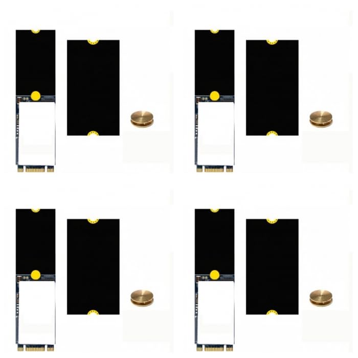 (4 pc) Flyrobo M.2 NVMe SSD Extension Adapter 2242 to 2280 Screwless Bracket-image-26