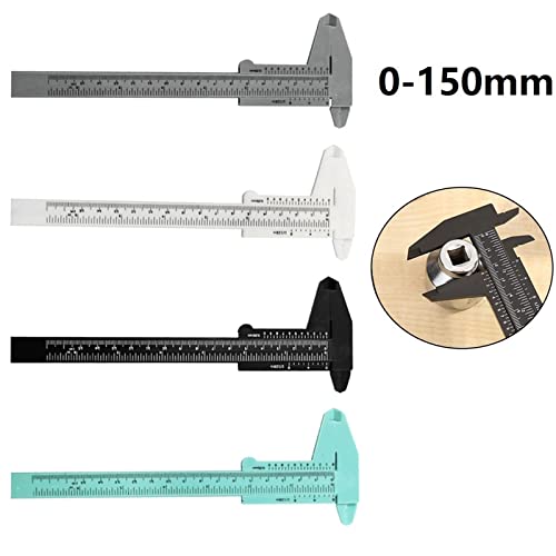 Calibrador Vernier Plástico 0-150mm XTYPE Negro miniatura 2
