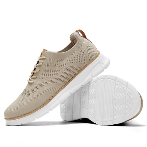 Image of Men's Oxfords Business Shoes Fashion Mesh Casual Dress Walking Sneakers Comfortable Lightweight Soft Sole