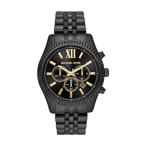 Michael Kors Lexington Chronograph Black Stainless Steel Men's Watch (Model: MK8603)