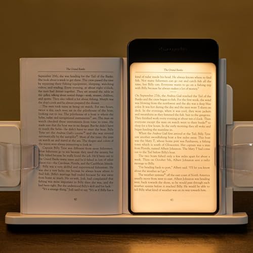 AwesomePré Plus Book Light, LED Reading Light, USB Rechargeable, Warm & Cool Tone, Portable Cordless Lamp for Bedtime Reading (Warm LED)