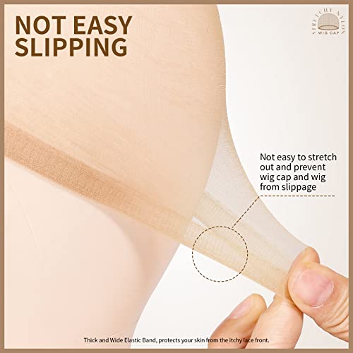 image for Teenitor HD Wig Cap, 20pcs Wig Cap Ultra Thin Wig Caps for Women, Wig 