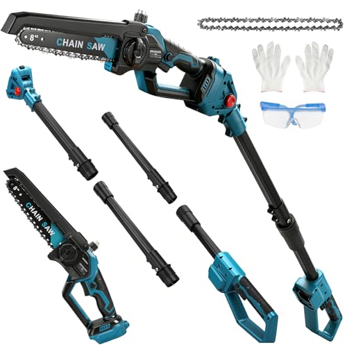 2-In-1 Akku Hochentaster & Mini Kettensäge für Makita 18V Batterie (Ohne Akku), 8 Zoll...