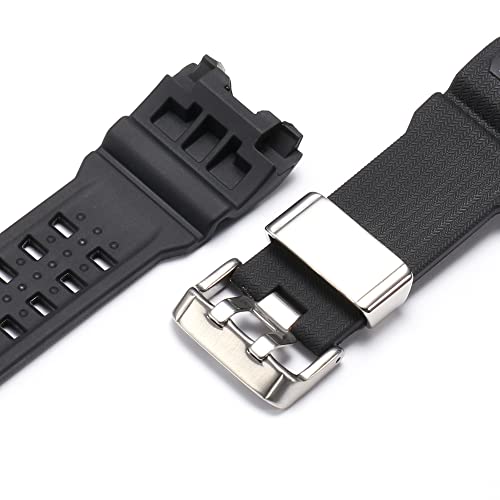 Image of Resin Replacement Watch Band Compatible with Casio GWG1000 GWG-1000GB Men's Sport Waterproof Watch Strap