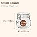 ComSaf Airtight Glass Jars with Lids 17oz Small Food Storage Container Set of 6 - Airtight Canister with Clear Preserving Seal Wire Clip Fastening for Kitchen Canning Pickling Mason jars