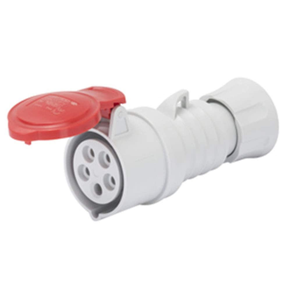 Presa Mobile Dritta HP IP44/IP54 3P+T 16A 380-415V Rosso 6H Cablaggio A Vite