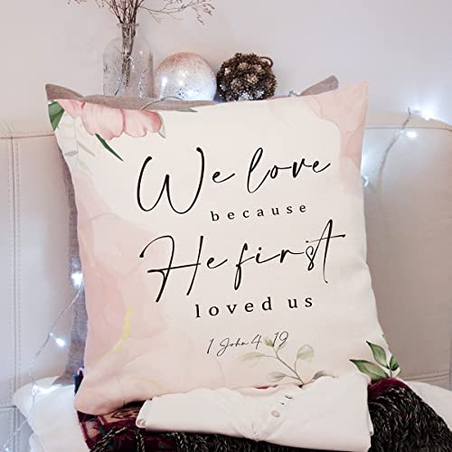 Scripture Art Throw Pillow Cover Cushion Case, Christian Religious Decor Gift, Bible Verse, Scripture Sayings, Sofa Bed Living Room Porch Decoration, 18X18 Inch(Gms191) #TOP1