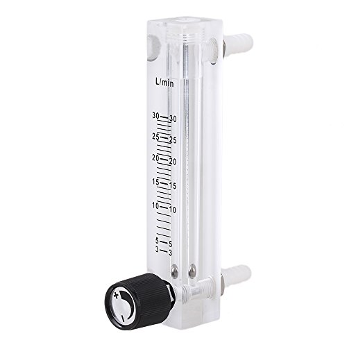 CNBTR Multicolor Acrylic 3-30LPM LZQ-7 Oxygen Air Gas Flowmeter with Control Valve