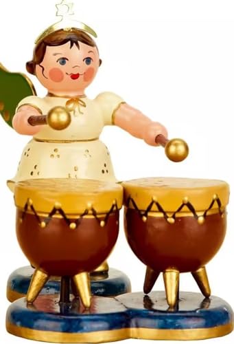 Hubrig Engel mit Kesselpauke 65cm Erzgebirge