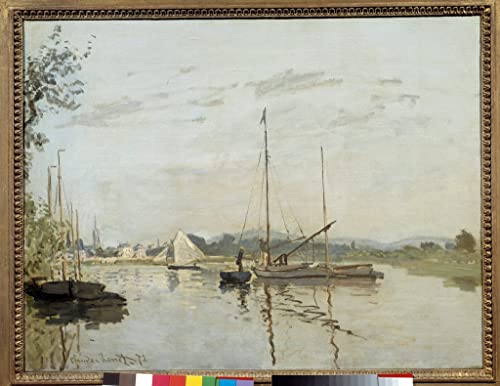 Impression sur toile Argenteuil Monet 60x90cm d&eacute;coration haut de gamme