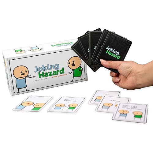 Image of Awestuffs Family Board Games for Adults and Kids - Ages 8 and up, 2 to 8 Players (Joking Hazard)