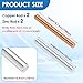 OGANAZI 4 Pcs Pure Copper Zinc Rods, High Purity Solid Copper Zinc Bar Diameter 10mm Length 100mm (2 Copper Rods and 2 Zinc Rods), JMUS20243107