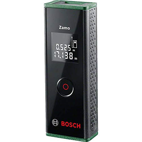 Bosch medidor láser Zamo en Caja prémium (medición fácil y precisa hasta 20 m, 3.ª Gen., con función de Adaptador)