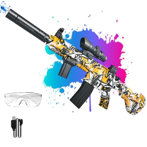 Gel Blaster Automatic Electric Splatter Ball Toy with Goggles for Outdoor Activities Gift for Boys and Teens Birthday