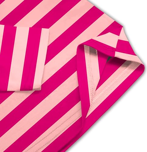 Image of Remimi Kids Striped Shirts Long Sleeve Boys Girls Crew Neck Holiday Tshirts 3-14 Years