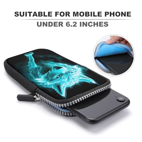 Neoprene Phone Holder with Smooth Zipper, Mini Crossbody Pack for Gym Running, Phone Pouch for Travel3
